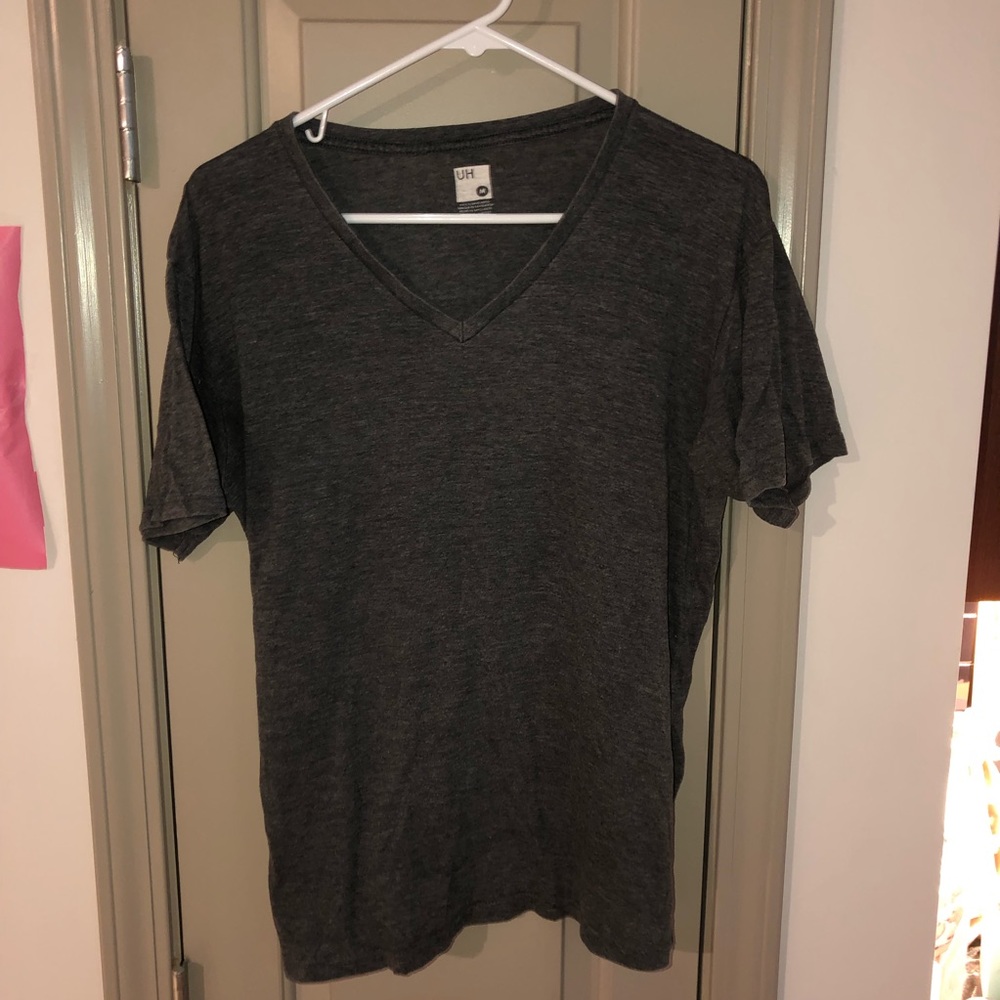 Gray v-neck
